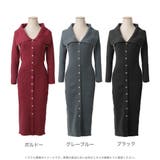 デコルテオープンボタン付きタイトニットワンピース | JULIA BOUTIQUE | 詳細画像2