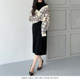 2点セット チェック柄カーディガン+タートルネックニットワンピース | JULIA BOUTIQUE | 詳細画像9