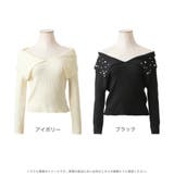 パール付きデコルテオープンニットトップス/23543 | JULIA BOUTIQUE | 詳細画像2