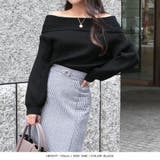 バルーンスリーブオフショルダーリブニットトップス/23550 | JULIA BOUTIQUE | 詳細画像11