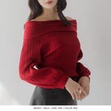 バルーンスリーブオフショルダーリブニットトップス/23550 | JULIA BOUTIQUE | 詳細画像13