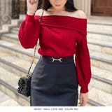 バルーンスリーブオフショルダーリブニットトップス/23550 | JULIA BOUTIQUE | 詳細画像18