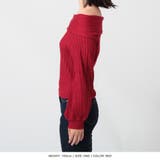 バルーンスリーブオフショルダーリブニットトップス/23550 | JULIA BOUTIQUE | 詳細画像26