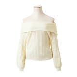 バルーンスリーブオフショルダーリブニットトップス/23550 | JULIA BOUTIQUE | 詳細画像33