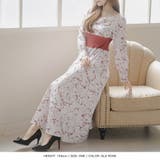 ラインフラワー柄ウエストリブフレアワンピース/23564 | JULIA BOUTIQUE | 詳細画像13 