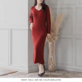 【モデュレレッド】 | ルージュニットタイトワンピース [23579 ニットワンピース | JULIA BOUTIQUE