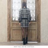 チェック柄シャギータッチニットトップス+ミニスカートセットアップ | JULIA BOUTIQUE | 詳細画像6