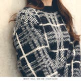 チェック柄シャギータッチニットトップス+ミニスカートセットアップ | JULIA BOUTIQUE | 詳細画像7