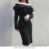 フェイクファー付きオフショルニットワンピース | JULIA BOUTIQUE | 詳細画像4