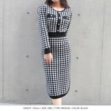丈が選べる千鳥格子柄タイトニットワンピース | JULIA BOUTIQUE | 詳細画像7