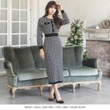丈が選べる千鳥格子柄タイトニットワンピース | JULIA BOUTIQUE | 詳細画像8