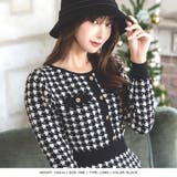 丈が選べる千鳥格子柄タイトニットワンピース | JULIA BOUTIQUE | 詳細画像11
