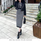 丈が選べる千鳥格子柄タイトニットワンピース | JULIA BOUTIQUE | 詳細画像15