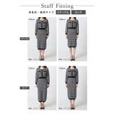 丈が選べる千鳥格子柄タイトニットワンピース | JULIA BOUTIQUE | 詳細画像4