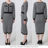 丈が選べる千鳥格子柄タイトニットワンピース | JULIA BOUTIQUE | 詳細画像17