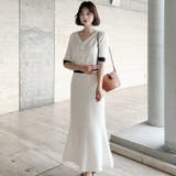 バイカラーカーディガン+マーメイドスカートセットアップ | JULIA BOUTIQUE | 詳細画像25