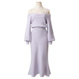 パールストラップマーメイドニットワンピース | JULIA BOUTIQUE | 詳細画像37