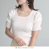 スクエアネックパワショルニットトップス | JULIA BOUTIQUE | 詳細画像15
