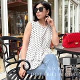 裾ティアードフリルノースリーブトップス [24039 ドット柄 | JULIA BOUTIQUE | 詳細画像1 