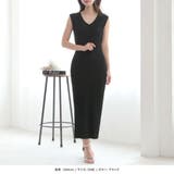 無地orボーダー柄Vネックタイトニットワンピース | JULIA BOUTIQUE | 詳細画像4