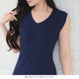 無地orボーダー柄Vネックタイトニットワンピース | JULIA BOUTIQUE | 詳細画像14