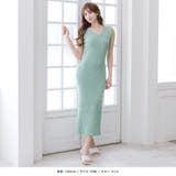 【ミント】 | 無地orボーダー柄Vネックタイトニットワンピース | JULIA BOUTIQUE