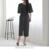 ドット柄バルーンスリーブタイトワンピース | JULIA BOUTIQUE | 詳細画像4