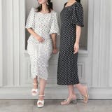 ドット柄バルーンスリーブタイトワンピース | JULIA BOUTIQUE | 詳細画像20