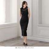 【ブラック】 | デコルテレースタイトニットワンピース | JULIA BOUTIQUE