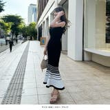 裾ボーダーマーメイドニットワンピース | JULIA BOUTIQUE | 詳細画像14