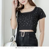 ビジュークロップド丈Tシャツ | JULIA BOUTIQUE | 詳細画像4
