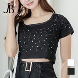 ビジュークロップド丈Tシャツ | JULIA BOUTIQUE | 詳細画像1