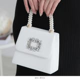 【ホワイト】 | 2wayビジュー付きバッグ  | JULIA BOUTIQUE