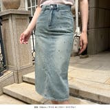 ビジュー付きデニムタイトスカート | JULIA BOUTIQUE | 詳細画像6