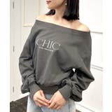 ヘルシーな肌見せができる。CHICオフショルダースウェットトップス | JULIA BOUTIQUE | 詳細画像25 