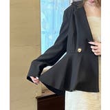 ダブルボタンペプラムトップス | JULIA BOUTIQUE | 詳細画像7