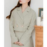 【ベージュ】 | クロップドツイードジャケット | JULIA BOUTIQUE