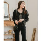 チェーン付ポンチジャケット | JULIA BOUTIQUE | 詳細画像7