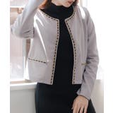 【グレー】 | チェーン付ポンチジャケット | JULIA BOUTIQUE