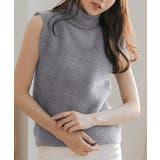 【グレー】 | ふわふわシャギータートルネックニットトップス | JULIA BOUTIQUE