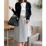 ゴールドボタンVネックニットカーディガン [24528 長袖 | JULIA BOUTIQUE | 詳細画像4 