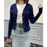 ゴールドボタンVネックニットカーディガン [24528 長袖 | JULIA BOUTIQUE | 詳細画像8 