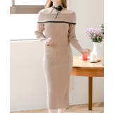 パイピングオフショルダーワンピース | JULIA BOUTIQUE | 詳細画像9