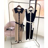 襟付きパイピングニットワンピース | JULIA BOUTIQUE | 詳細画像17