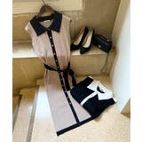 襟付きパイピングニットワンピース | JULIA BOUTIQUE | 詳細画像18