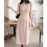 【ピンク】 | ツイードタイトワンピース | JULIA BOUTIQUE