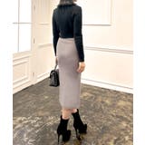 レオパード柄 無地から選べるスリットニットスカート | JULIA BOUTIQUE | 詳細画像16