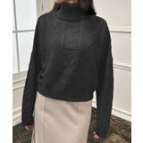 Vとタートルネックから選べるケーブルニットトップス [24545 長袖 | JULIA BOUTIQUE | 詳細画像7 