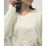 Vとタートルネックから選べるケーブルニットトップス [24545 長袖 | JULIA BOUTIQUE | 詳細画像10 