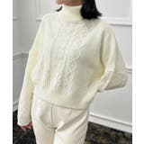Vとタートルネックから選べるケーブルニットトップス [24545 長袖 | JULIA BOUTIQUE | 詳細画像11 